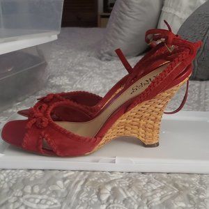 Franco Sarto Jive Red Wedge 9M